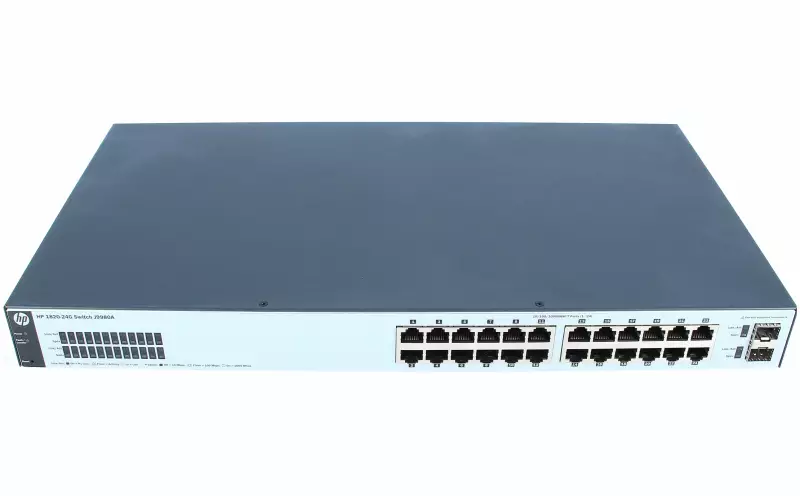 HPE 1820-24G - Commutateur - Géré - 24 x 10/100/1000 + 2 x Fast Ethernet/Gigabit SFP Montable sur rack